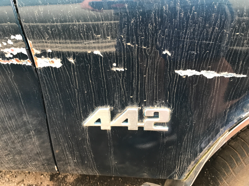 Classic Olds Cutlass 442. This made me kinda sad.
